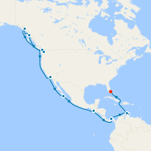 Alaska & Caribbean Explorer from Seattle with Stay