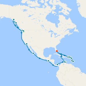 Alaska & Caribbean Explorer from Seattle with Stay
