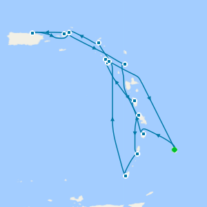 Caribbean with St. Lucia & St. Kitts from Bridgetown