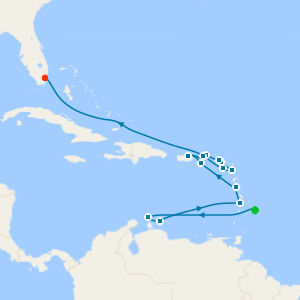 Caribbean New Year with Aruba & St. Barts from Bridgetown