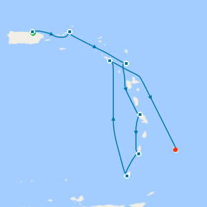 Southern Caribbean from San Juan with Stay