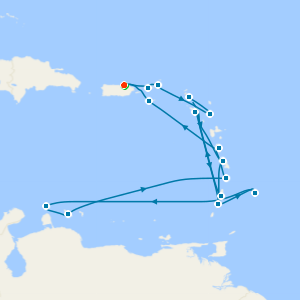 Caribbean Holiday with St. Barts & Curacao from San Juan with Stay