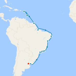 Brazil & Argentina with Barbados and Buenos Aires Stays