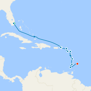 Eastern Caribbean with Miami Beach and Barbados Stays