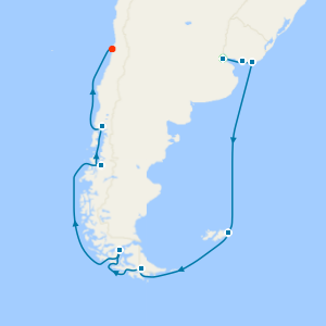 Antarctica & Chilean Fjords from Buenos Aires with Stay