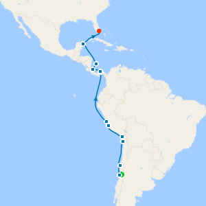 South America & Panama Canal with Santiago Stay