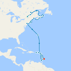 Canada & Caribbean from Montreal with Stay