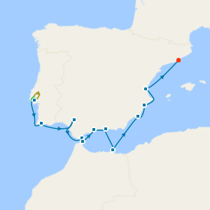 Iberian Peninsula from Lisbon with Stay