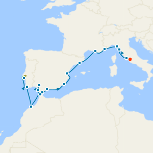 Mediterranean & North Africa Voyage with Lisbon and Rome Stays