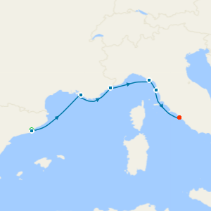 Spain, France & Italy from Barcelona with Stay