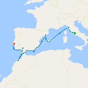 Mediterranean & Iberian New Year with Rome and Lisbon Stays