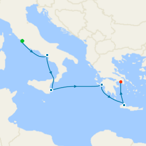 Italy & Greece Fly Cruise from Rome