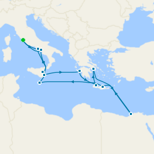 Mediterranean & Egypt Fly Cruise from Rome