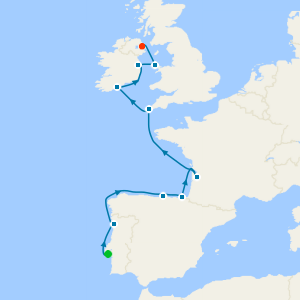 From the Mediterranean to Ireland from Lisbon