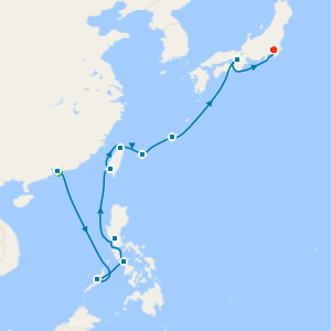 Philippines, Taiwan & Japan fr. Hong Kong to Tokyo with Stays
