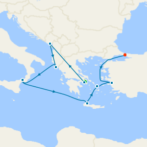 Greece, Italy & Turkey from Athens with 1nt Stay