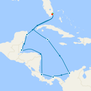 Panama Canal, Costa Rica & Belize with Miami Beach Stay