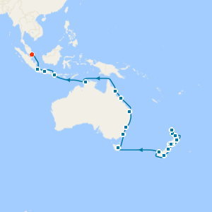 New Zealand to Singapore from Auckland with Stays