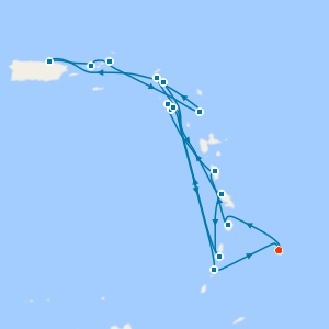 Caribbean Christmas with St. Lucia & St. Thomas from Bridgetown with 1nt Stay