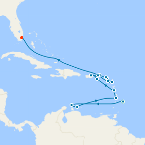 Caribbean New Year with Aruba & St. Barts from Bridgetown with 1nt Stay