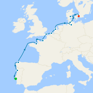 Portugal, Belgium & Germany Fly Cruise from Lisbon