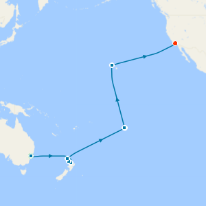 Sydney, Tahiti & Hawaii to Los Angeles with Stays 