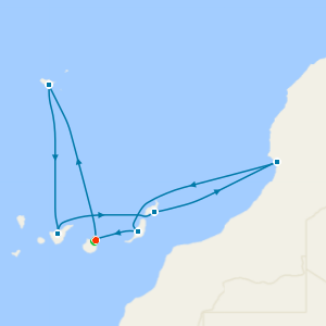 Canary Islands, Madeira & Spain from Las Palmas with Stay