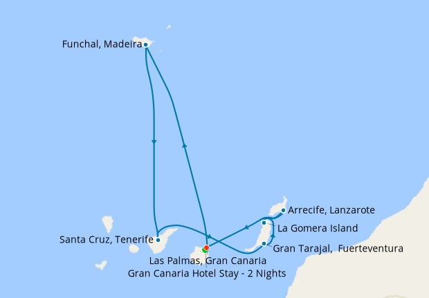 Map of the cruise map