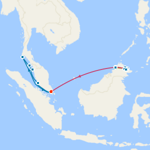 7 Nt Borneo's Orangutans & Wildlife Tour, Singapore Stay & Cruise Southeast Asia