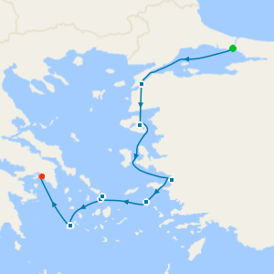 Aegean Explorer from Istanbul to Athens
