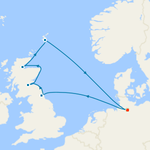 BRAND NEW OFFER - HUGE REDUCTION! British Isles from Hamburg with Stay