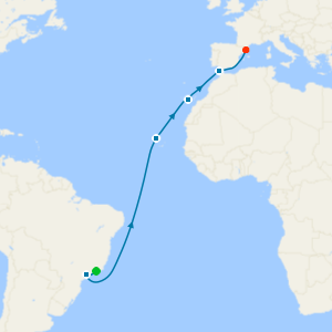 Rio de Janeiro to Barcelona