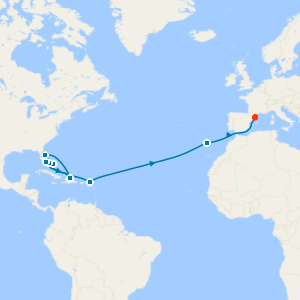 Grand Voyage from Port Canaveral to Barcelona