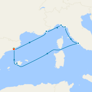 Spain, France & Italy from Barcelona with Stay