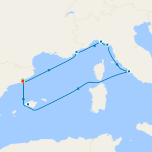 Spain, France & Italy from Barcelona with Stay