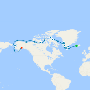 Glaciers, Fjords & Northwest Passage from Reykjavik