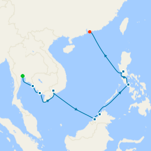 Southeast Asia & Philippines from Bangkok to Hong Kong