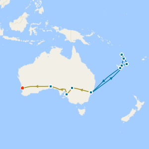 South Pacific Islands fr. Sydney & Indian Pacific Rail to Perth