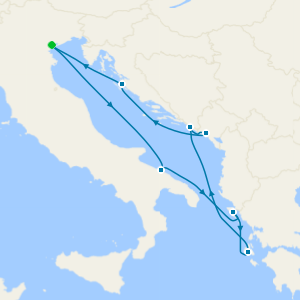 Italy and Greece from Marghera (Venice)