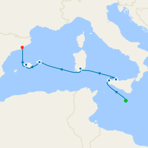 Cruising the Mediterranean from Valletta