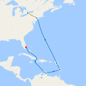 Niagara Falls & Southern Caribbean Islander from New York with Stays