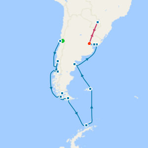 Iguazu Falls & South America & Antarctica from San Antonio