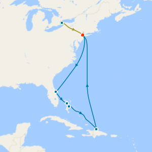 Niagara Falls, Eastern Caribbean & Perfect Day from New York with Stays