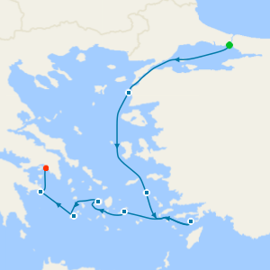Antique Wonders of the Aegean from Istanbul to Athens