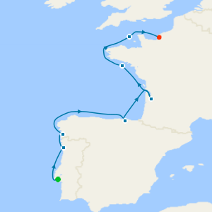 The Iberian Peninsula and Fortified cities of the Atlantic from Lisbon to Honfleur