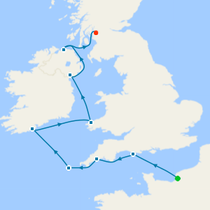 From the English Channel to the Irish Sea