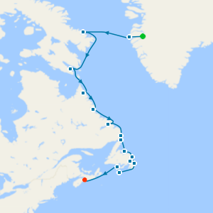 Wilderness from Greenland to the East Coast of Canada