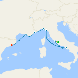 Italian Riviera & France from Rome with Stay