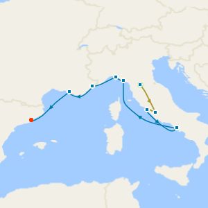Florence & Rome Stays with Italian Riviera and France