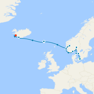 Norway, Iceland & Faroe Islands from Copenhagen to Reykjavik with Stay